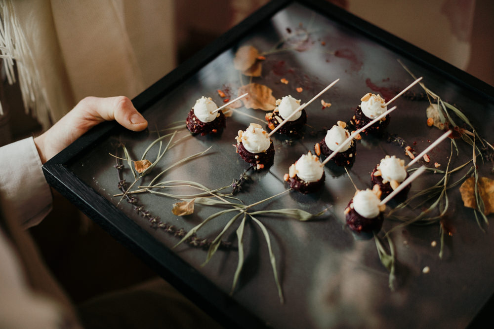Canapes Casterley Barn Wedding Stuart Dudleston Photography