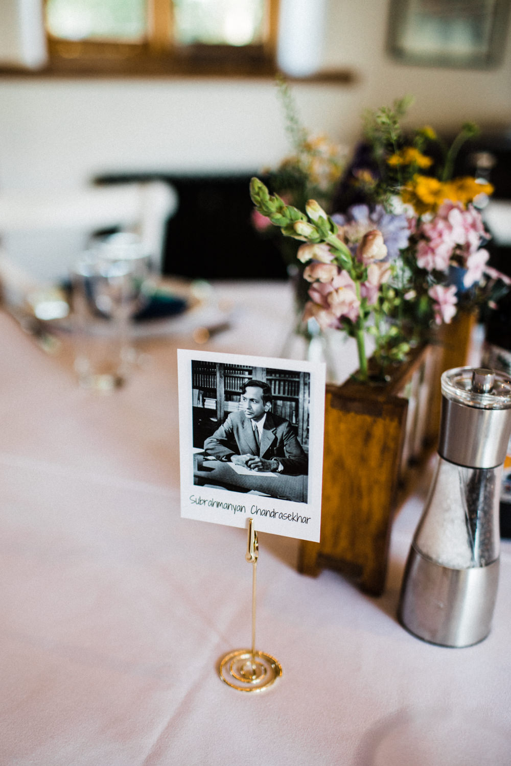 Table Name Physicist Polaroid Chaucer Barn Wedding Through The Woods We Ran