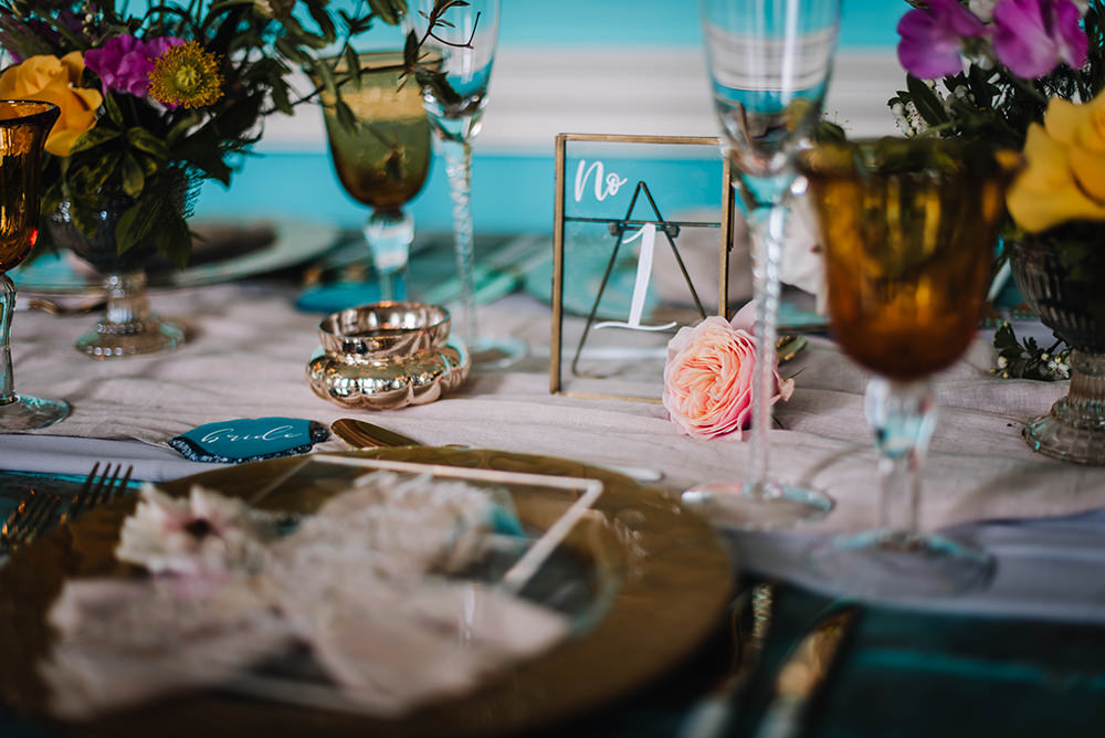Table Name Number Clear Perspex Acrylic Glass Frame Calligraphy Coral Floral Wedding Ideas Birgitta Zoutman Photography