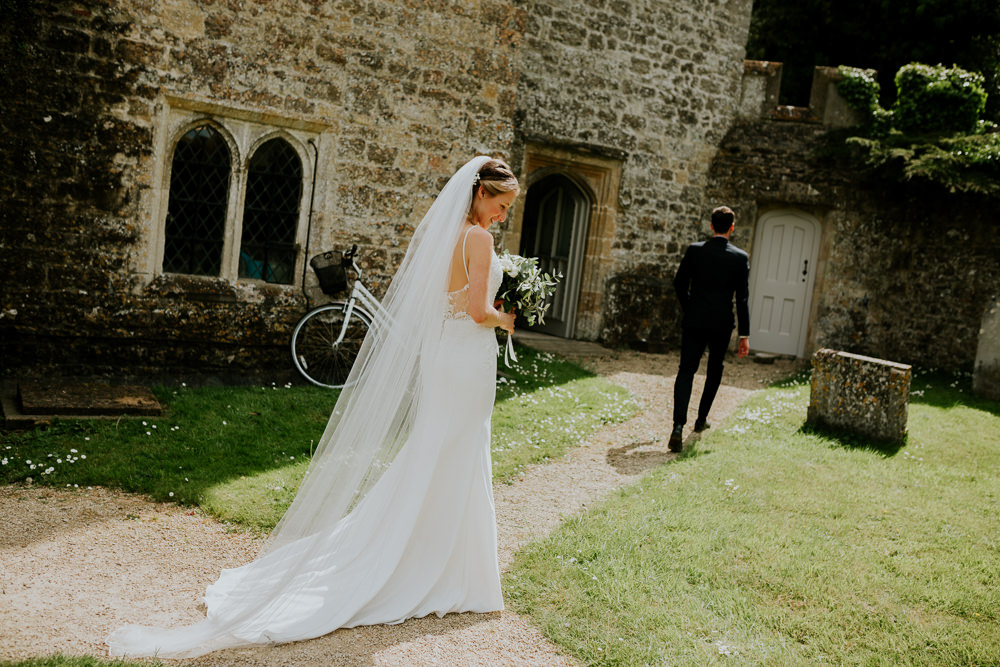 Bride Bridal Dress Gown Straps Train Strappy Beaded DIY Village Hall Wedding PhotoBart