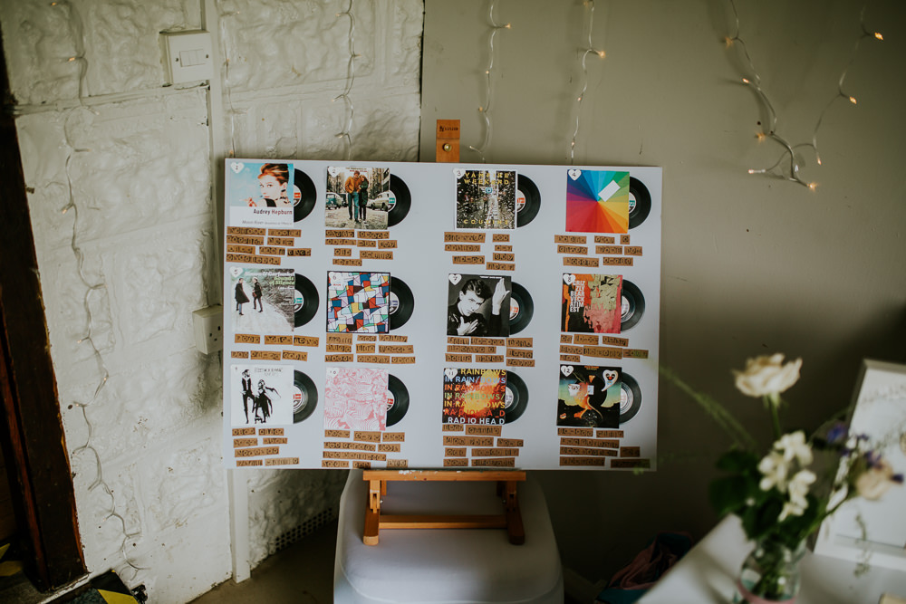 Seating Plan Table Chart DIY Village Hall Wedding PhotoBart
