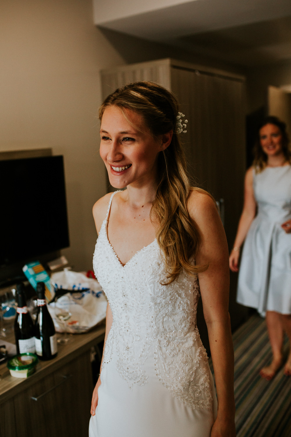Bride Bridal Dress Gown Straps Train Strappy Beaded DIY Village Hall Wedding PhotoBart
