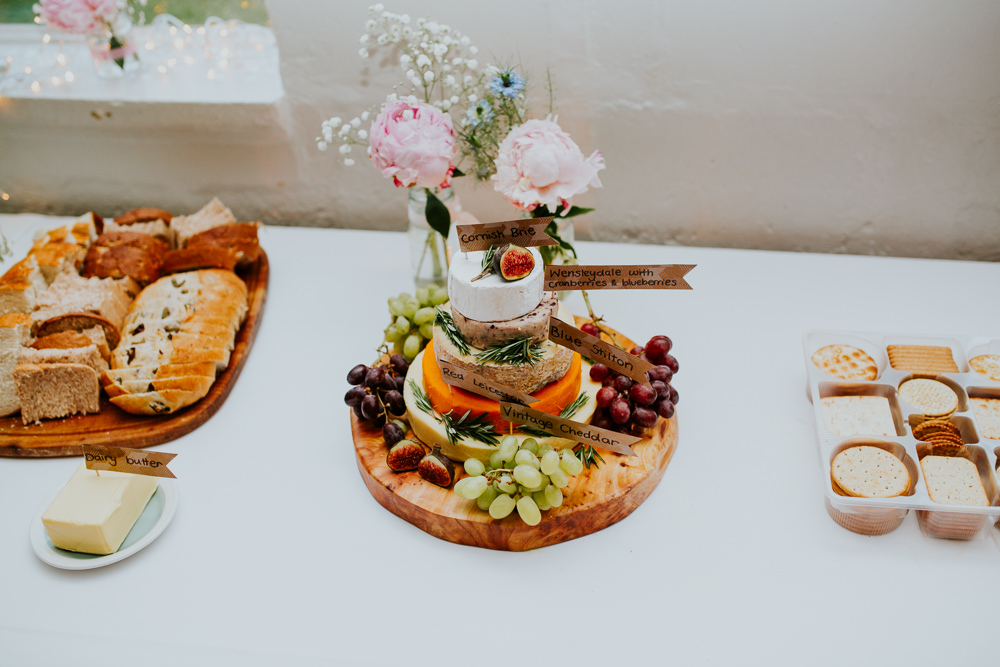 Cheese Cake Tower Stack DIY Village Hall Wedding PhotoBart