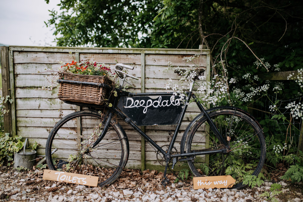 Bicycle Bike Flowers Basket Deepdale Farm Wedding Kazooieloki Photography