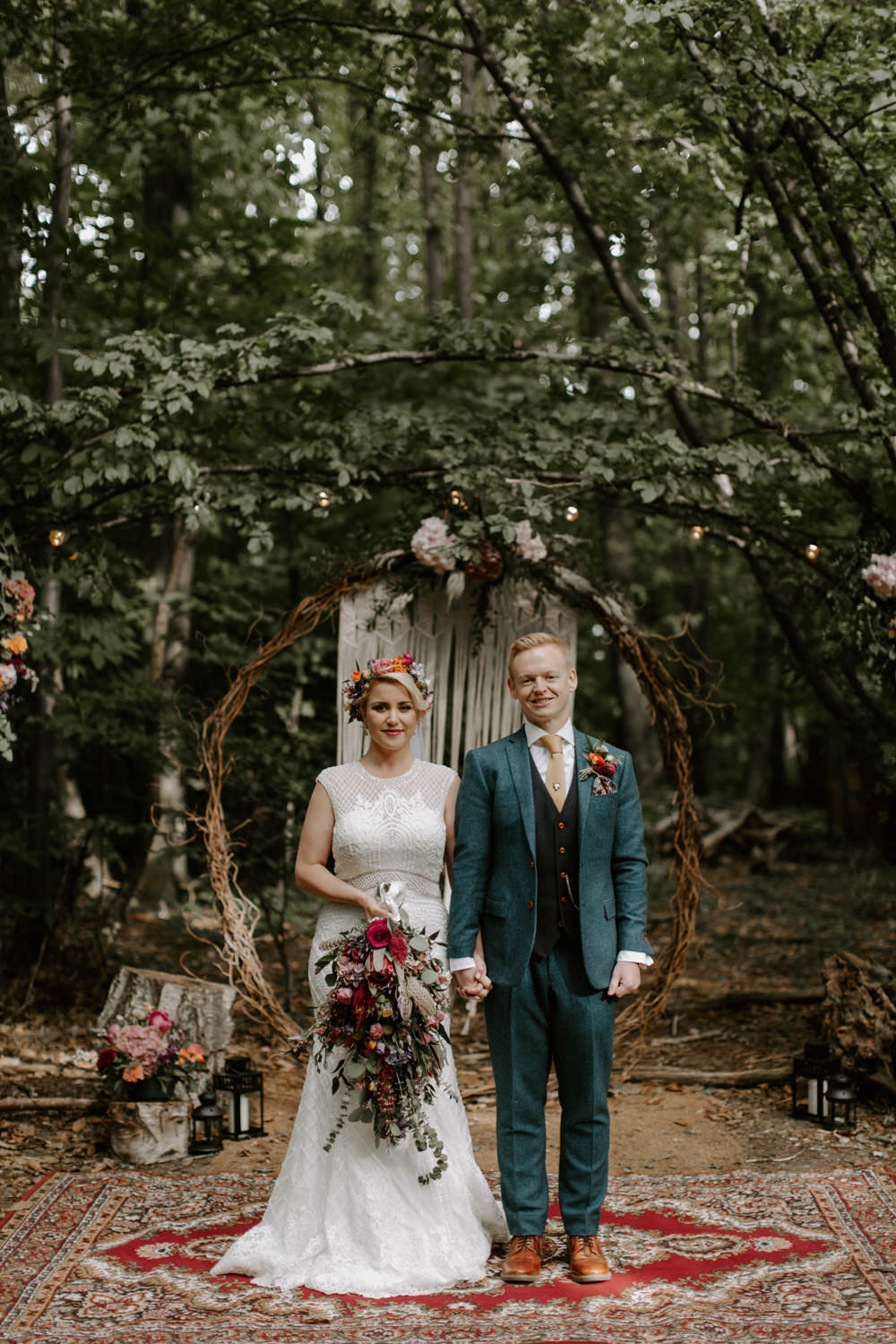 The Dreys Wedding Ethereal Rustic Woodland Ceremony with All The, image size:1000x1500