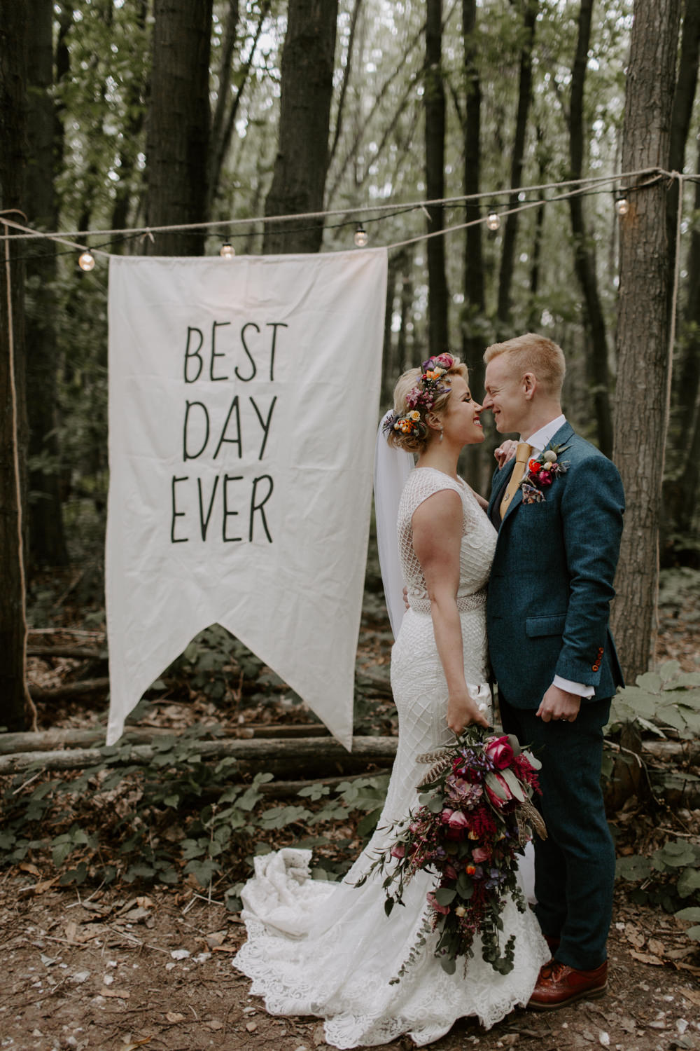 Best Day Ever Banner Sign Signage Signs Dreys Wedding Grace & Mitch Photo & Film