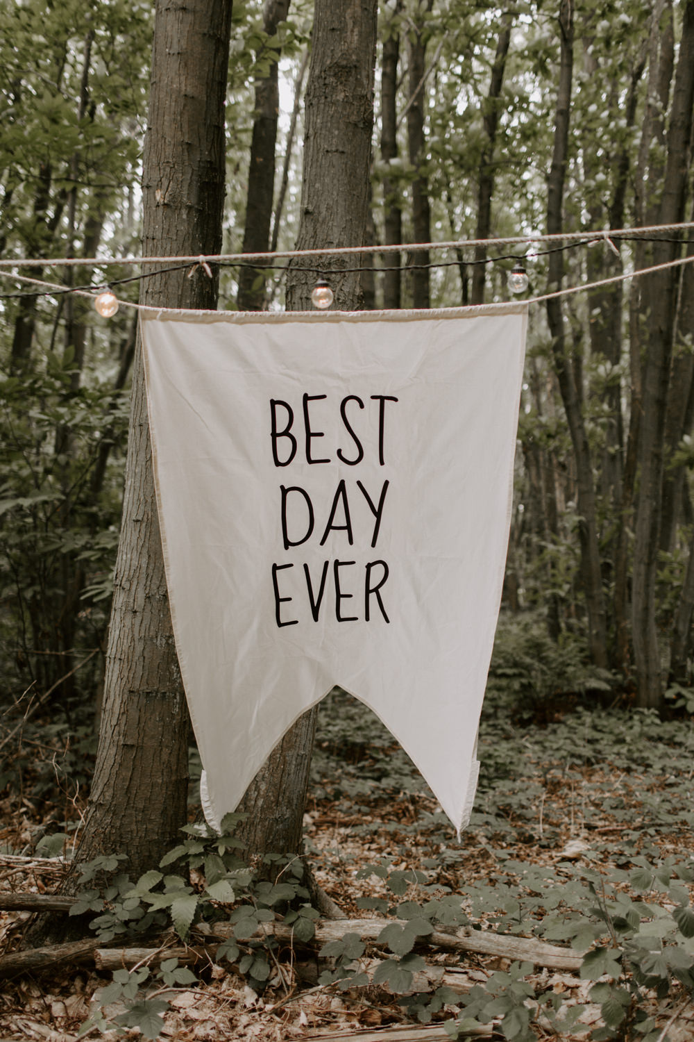 Best Day Ever Banner Sign Signage Signs Dreys Wedding Grace & Mitch Photo & Film