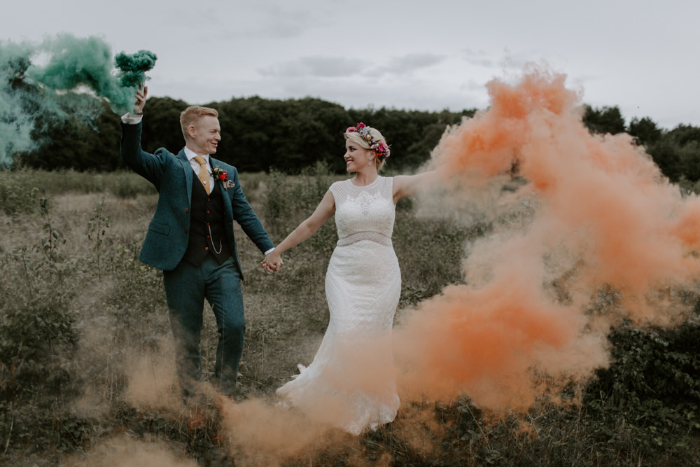 Smoke Bombs Dreys Wedding Grace & Mitch Photo & Film