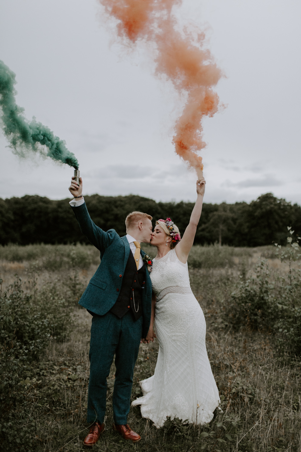 Smoke Bombs Dreys Wedding Grace & Mitch Photo & Film