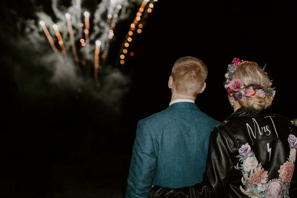 Fireworks Dreys Wedding Grace & Mitch Photo & Film