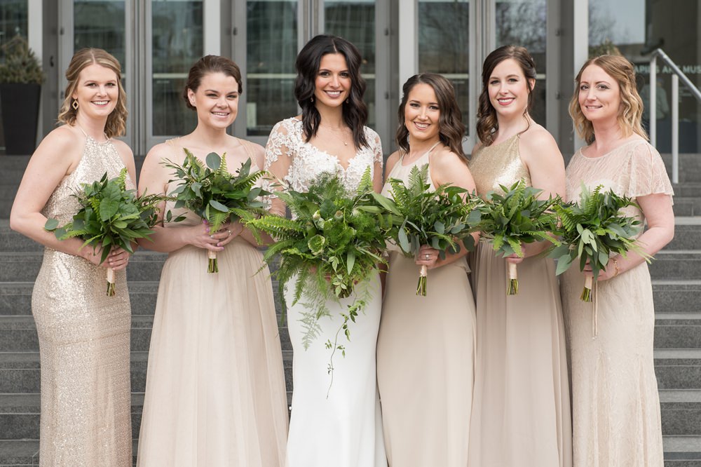 Bridesmaids Bridesmaid Dress Dresses Blush Greenhouse Michigan Wedding Jean Smith Photography