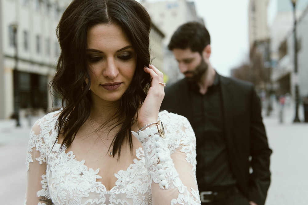 Bride Bridal Hair Short Bob Greenhouse Michigan Wedding Jean Smith Photography