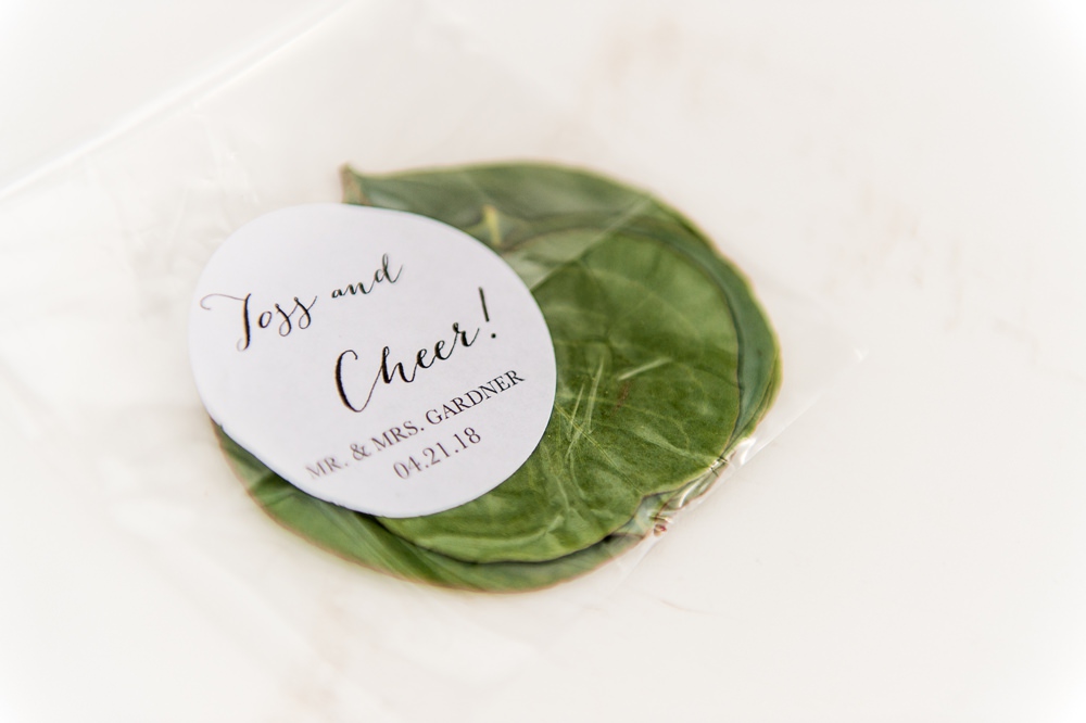 Leaf Confetti Greenhouse Michigan Wedding Jean Smith Photography