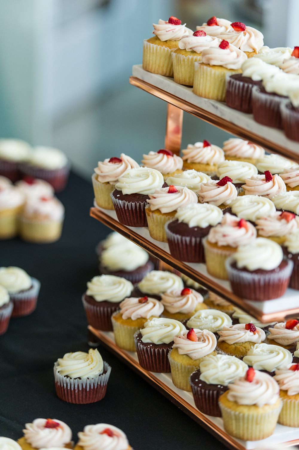 Cupcake Tower Cupcakes Greenhouse Michigan Wedding Jean Smith Photography