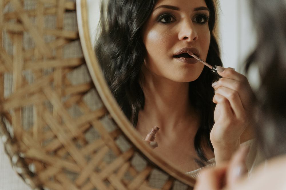 Bride Bridal Make Up Greenhouse Michigan Wedding Jean Smith Photography