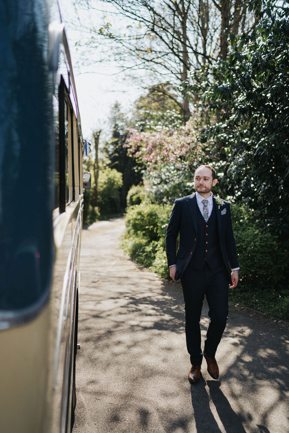 Groom Suit Navy Tweed Tie Greenhouse Wedding Kit Myers Photography