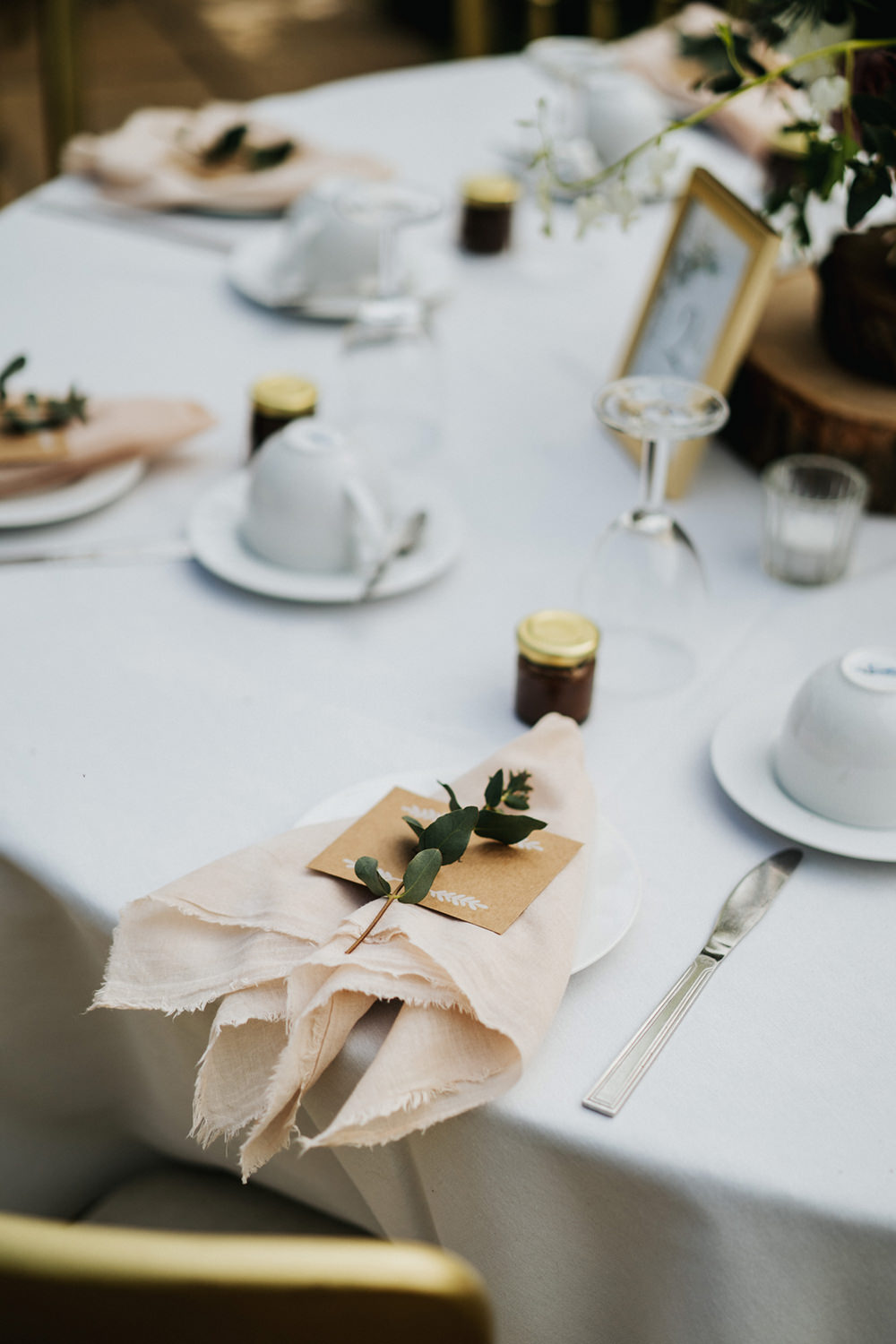 Napkins Blush Place Setting Decor Greenhouse Wedding Kit Myers Photography