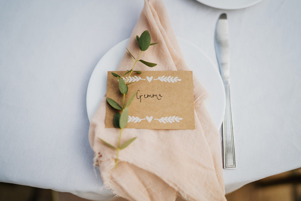 Napkins Blush Place Setting Decor Place Card Greenhouse Wedding Kit Myers Photography