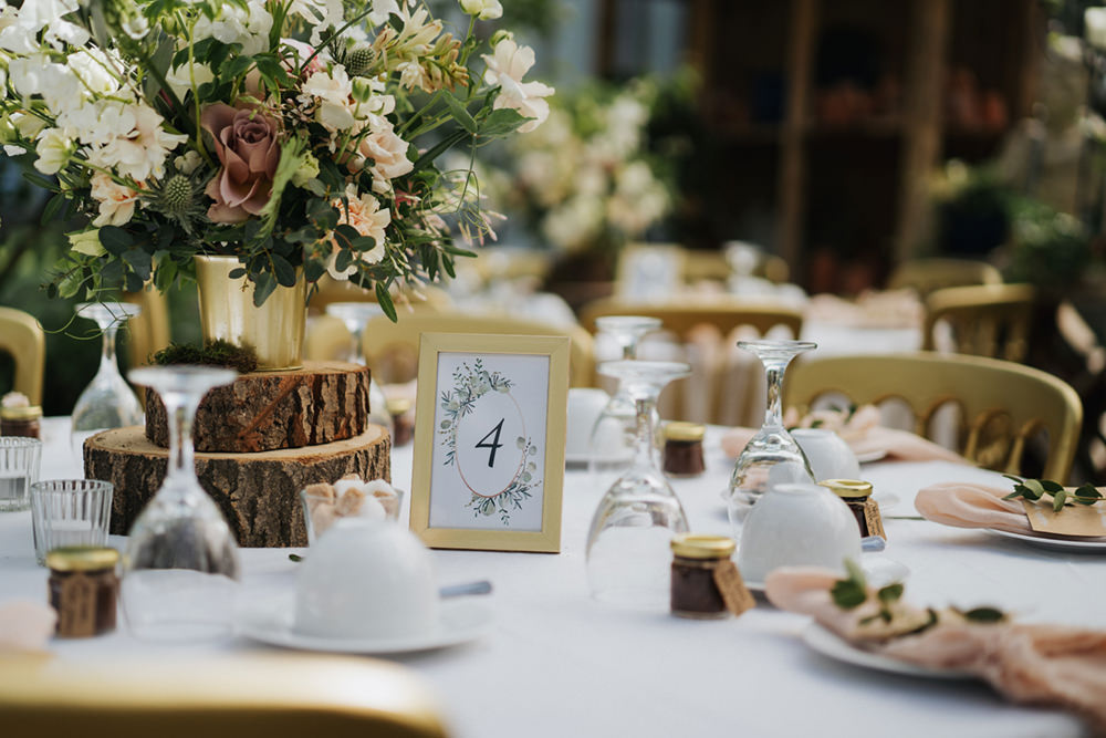 Gold Frame Table Numbers Greenhouse Wedding Kit Myers Photography