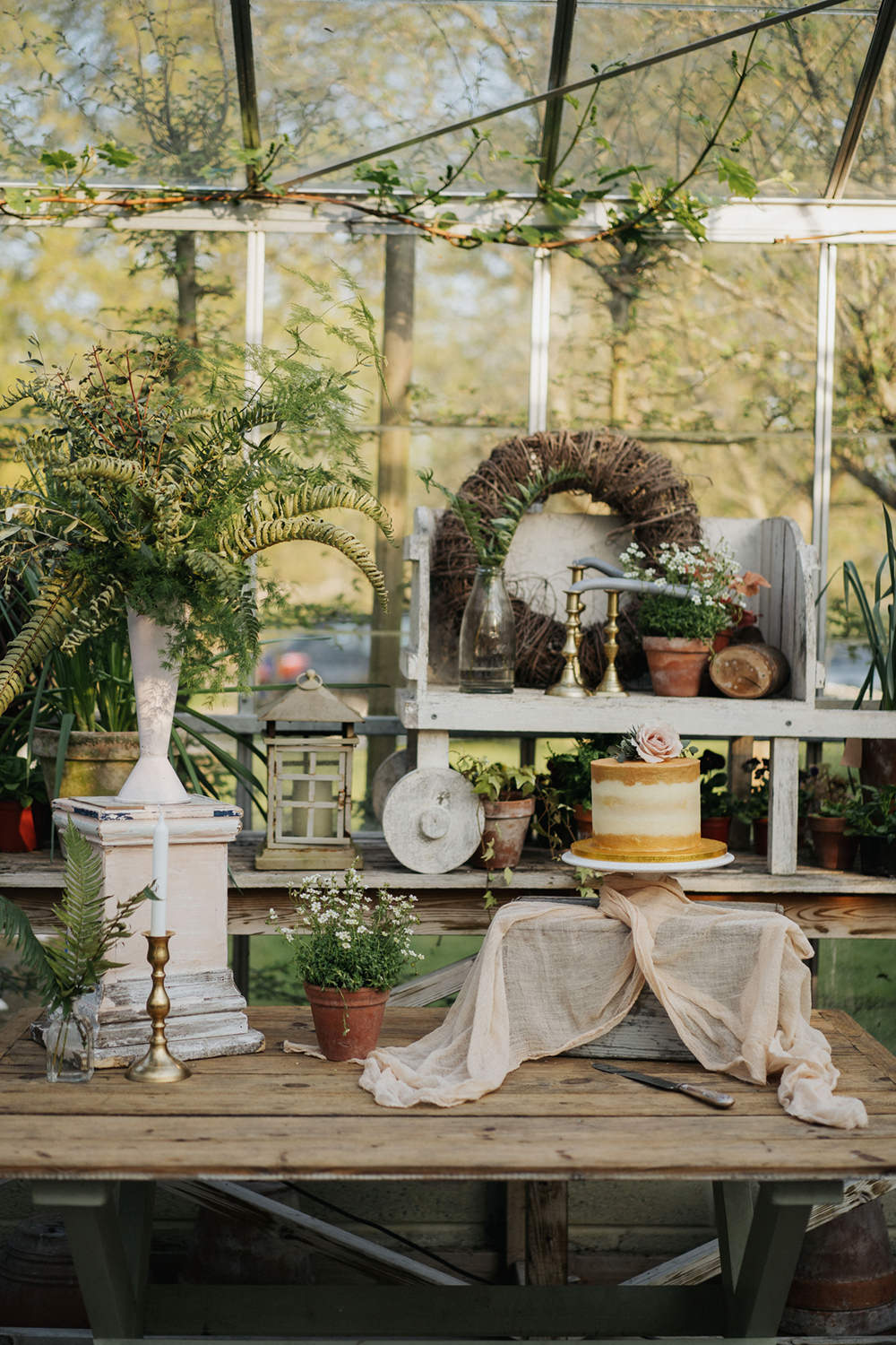 Cake Dessert Table Greenhouse Wedding Kit Myers Photography