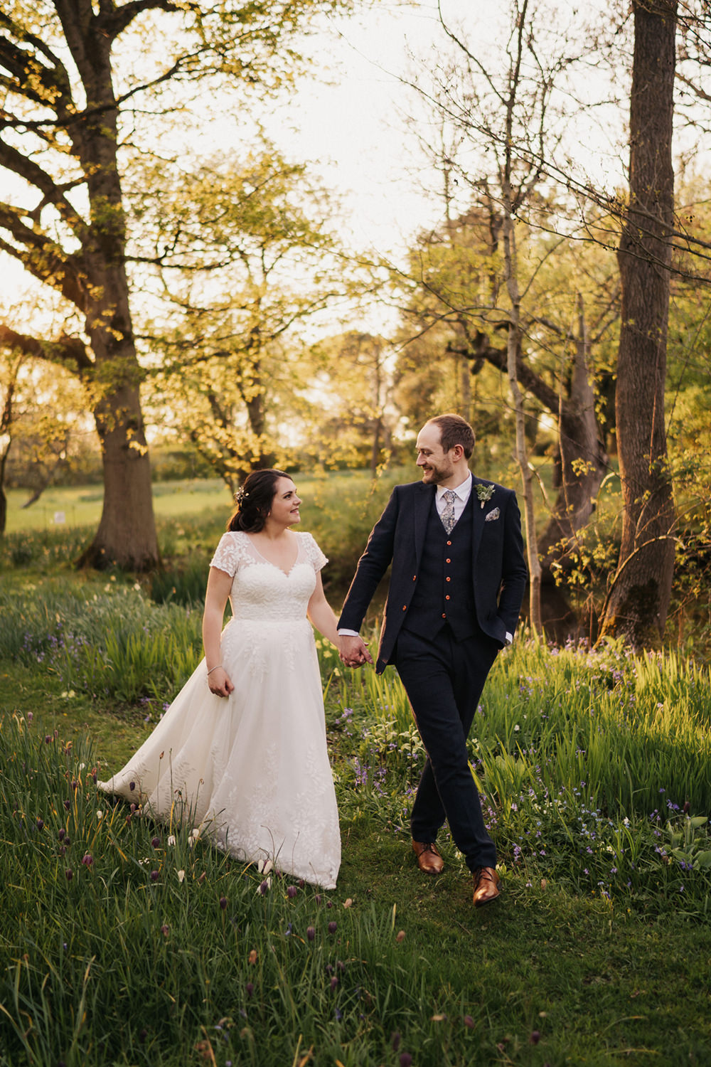 Bride Bridal Dress Gown Lace Cap Sleeves Skirt Train Greenhouse Wedding Kit Myers Photography