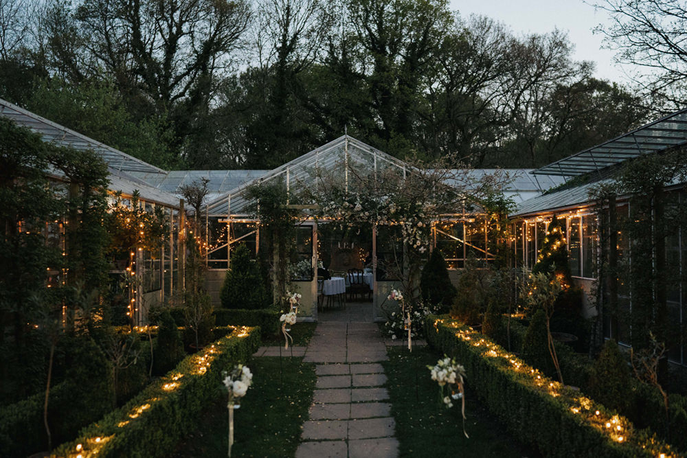 Glasshouse Reception Venue Greenhouse Wedding Kit Myers Photography