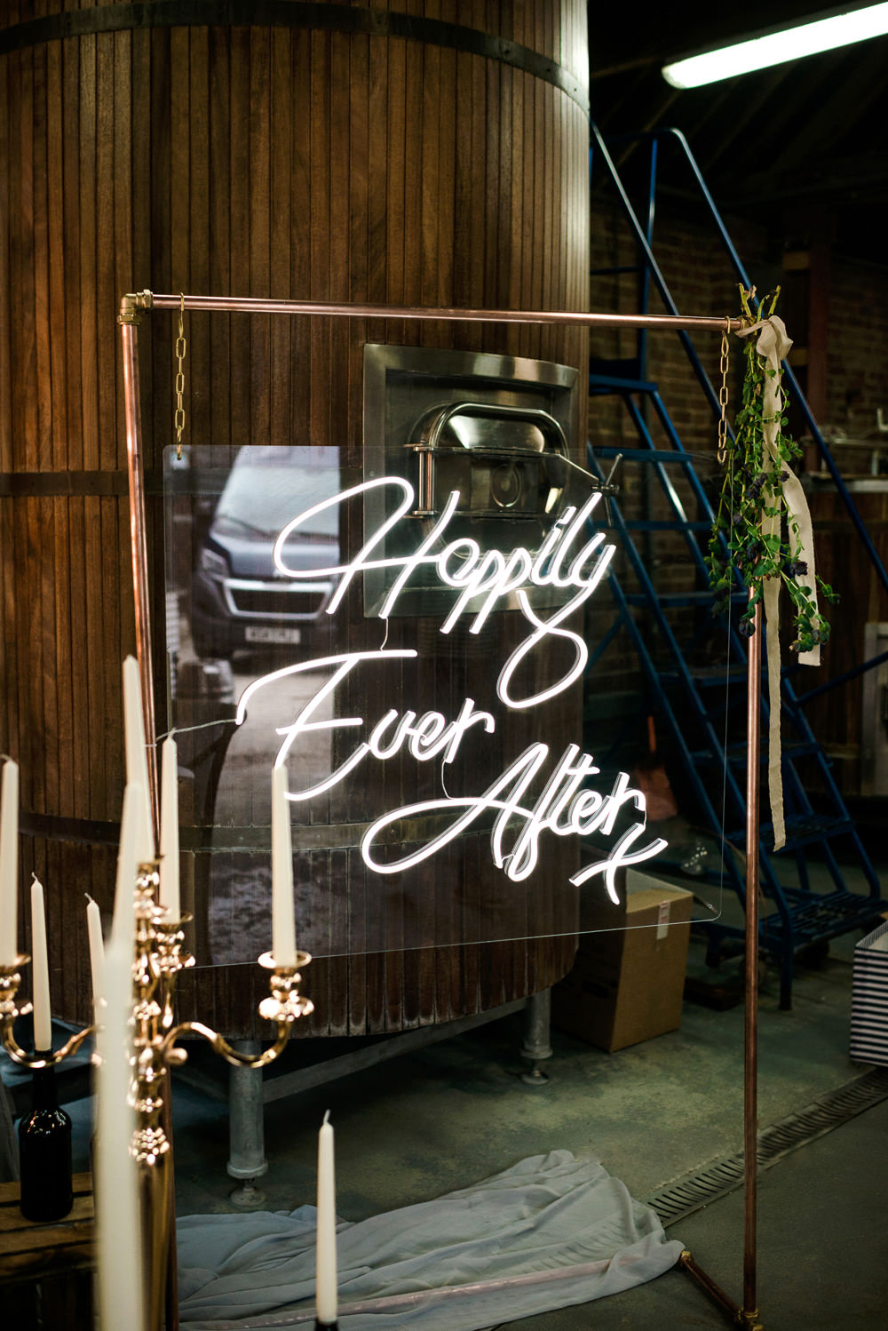 Neon Sign Signage Signs Indie Wedding Ideas Kat Antos-Lewis Photography