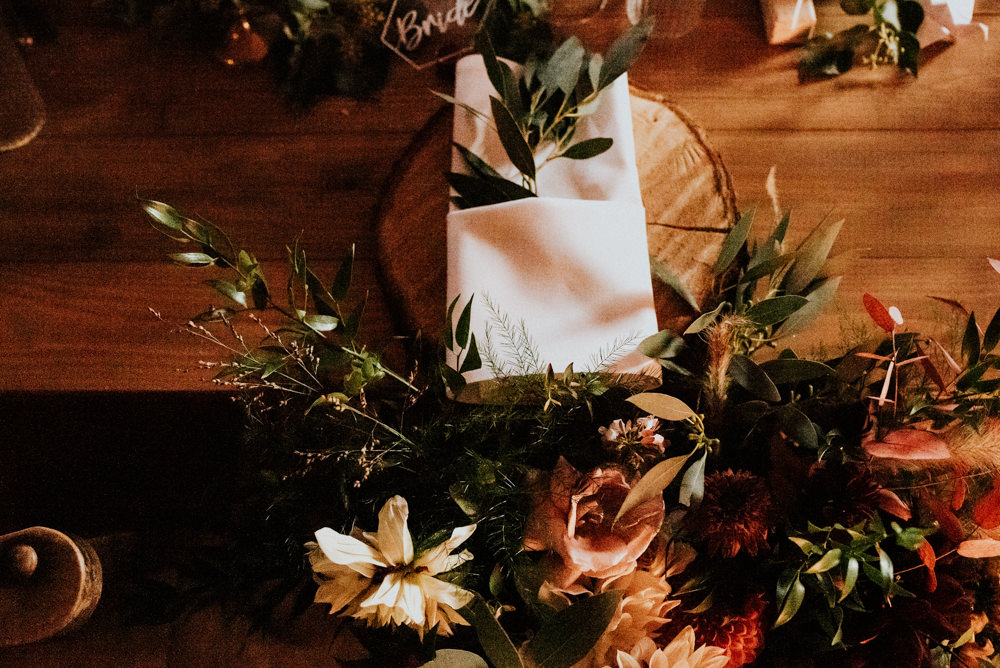 Place Setting Decor Decoration Flowers Floral Greenery Foliage North Yorkshire Pub Wedding Shutter Go Click Photography