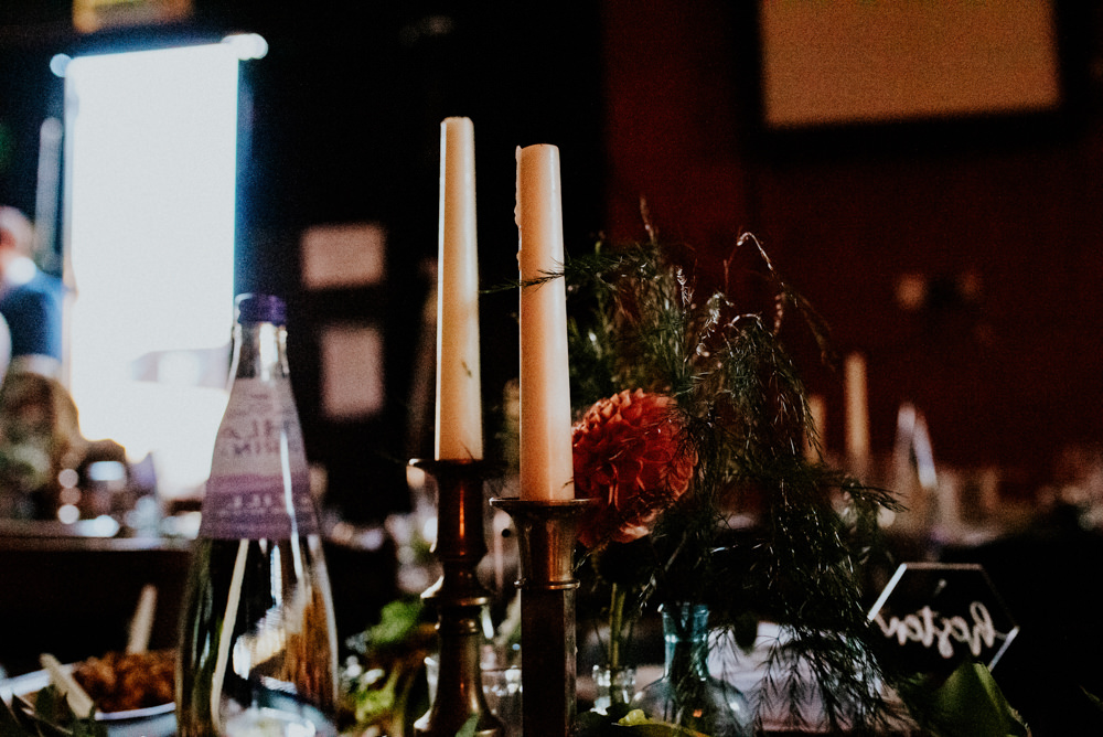Long Tables Rustic Decor Decoration Greenery Foliage Candles North Yorkshire Pub Wedding Shutter Go Click Photography