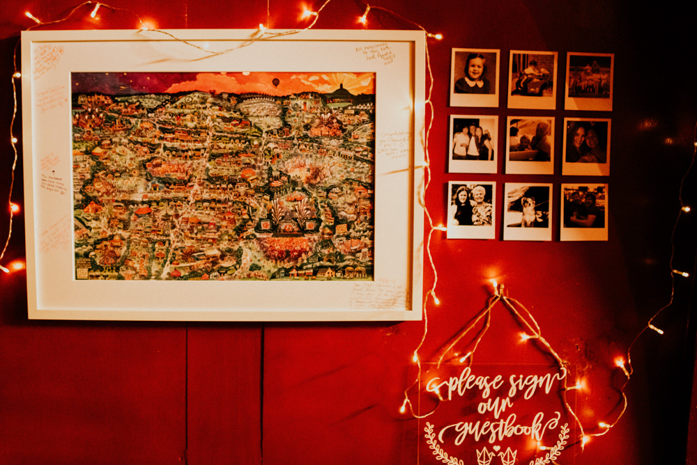 Guest Book Frame Art Print North Yorkshire Pub Wedding Shutter Go Click Photography