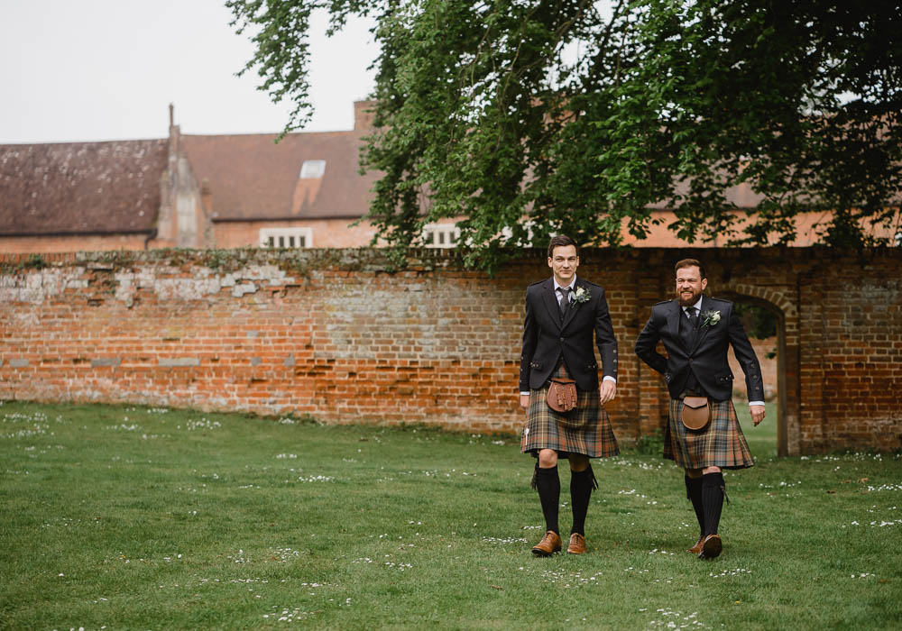 Kilt Suit Groom Groomsmen Oxnead Hall Wedding Luis Holden Photography