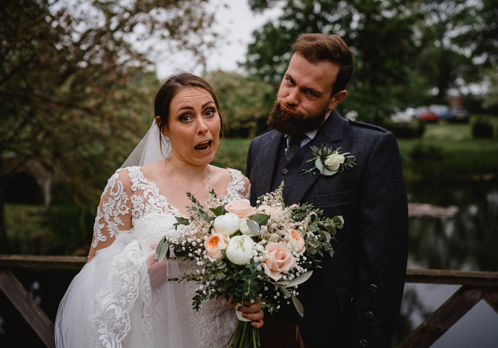 Bouquet Flowers Bride Bridal Peach Cream Peony Rose Oxnead Hall Wedding Luis Holden Photography