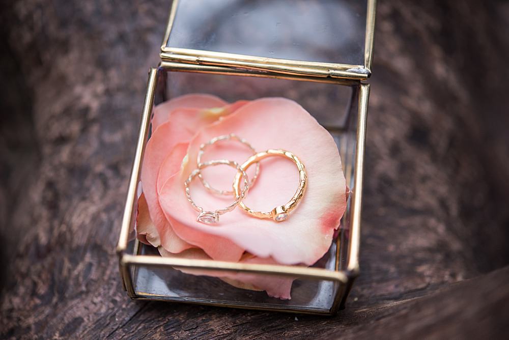 Rings Bands Box Peach Gold Wedding Ideas Jane Beadnell Photography
