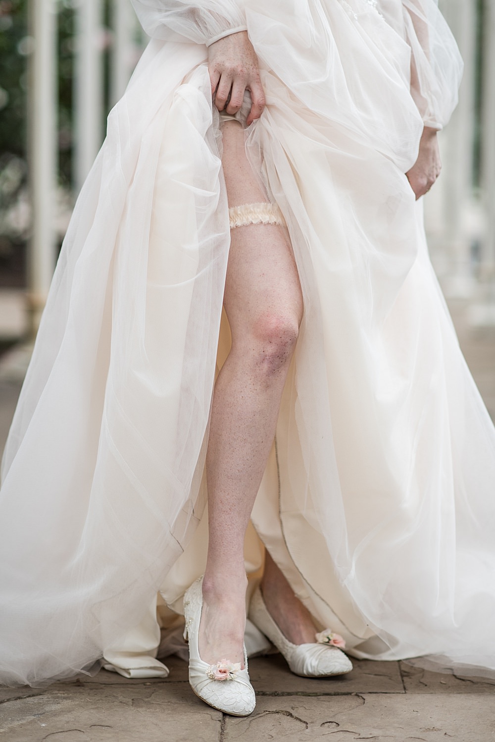 Bride Bridal Garter Shoes Peach Gold Wedding Ideas Jane Beadnell Photography