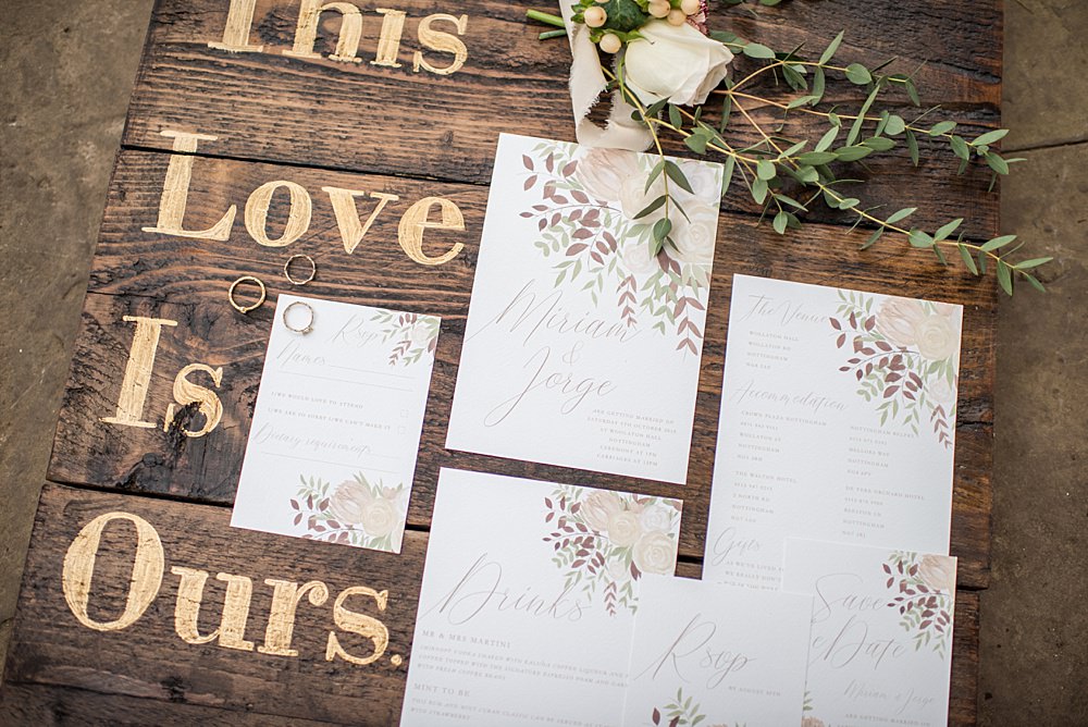 Stationery Invite Invitations Floral Peach Gold Wedding Ideas Jane Beadnell Photography