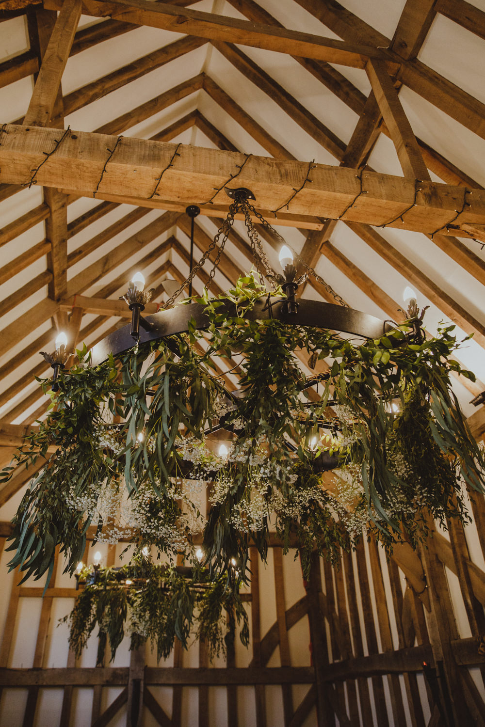 Greenery Eucalyptus Garland Hoop Wheel Hanging Rustic Country Barn Wedding Photography34
