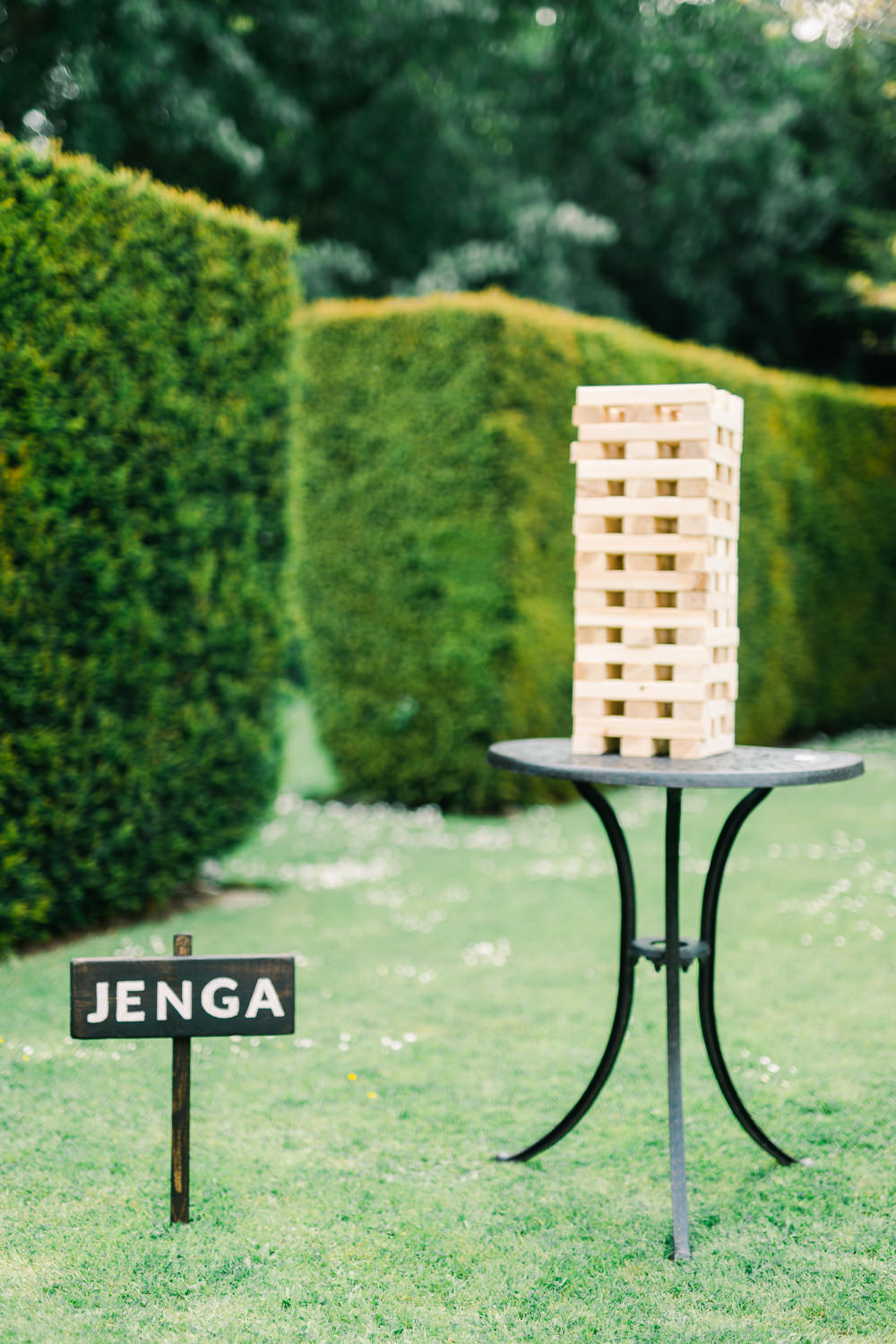 Jenga Garden Games Saltmarshe Hall Wedding Jessica Davies Photography