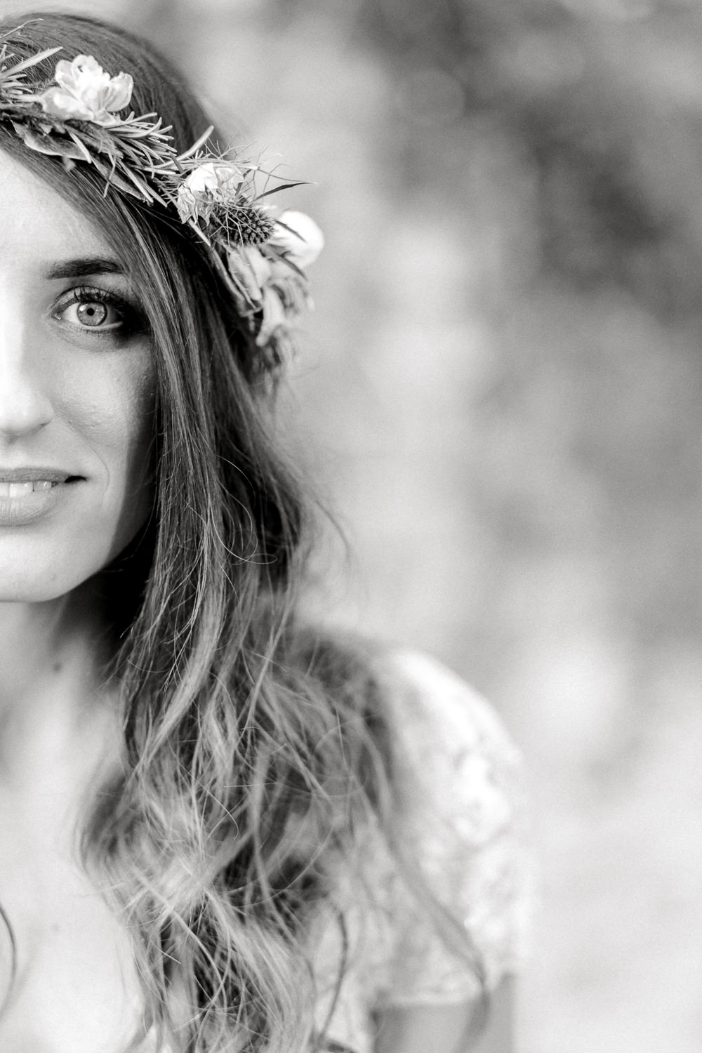 Bride Bridal Make Up Hair Flower Crown Saltmarshe Hall Wedding Jessica Davies Photography