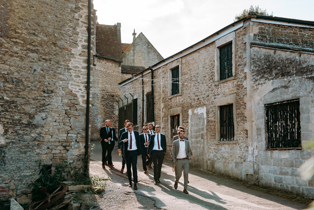 Groom Groomsmen Suits Silk Mill Wedding Andrew Brannan Photography
