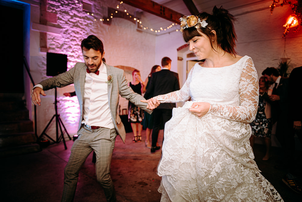 Bride Bridal Floral Hair Band Accessory Ponytail Up Do Style Silk Mill Wedding Andrew Brannan Photography