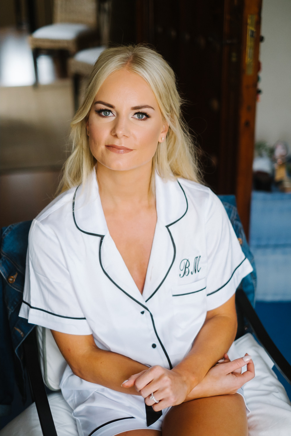 Bride Bridal Pyjamas PJs Spain Destination Wedding Jesus Caballero Photography