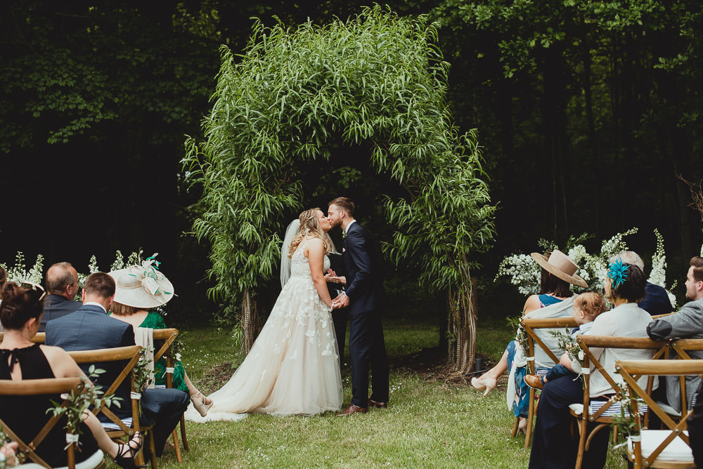 Bride Bridal Dress Gown Ellis Bridal Flower Embellishment Strappy A Line Three Piece Suit GroomWeekend Long Wedding Georgia Rachael Photography