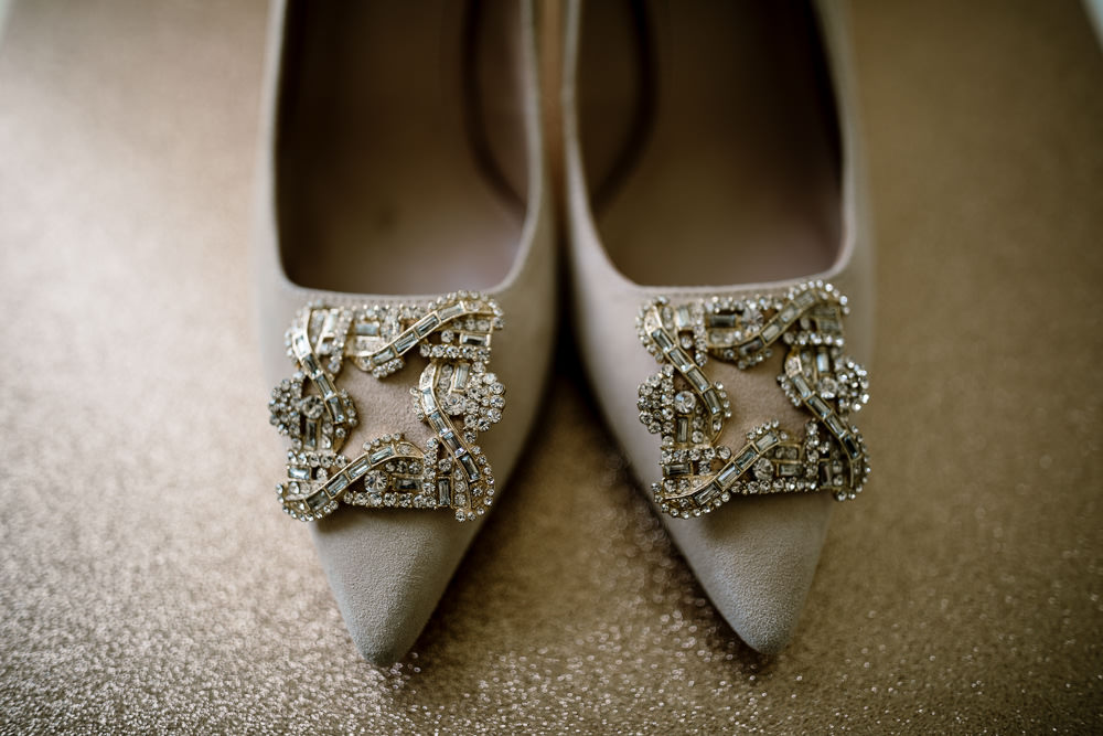 Bride Bridal Shoes Heels Wharfedale Grange Wedding Hayley Baxter Photography