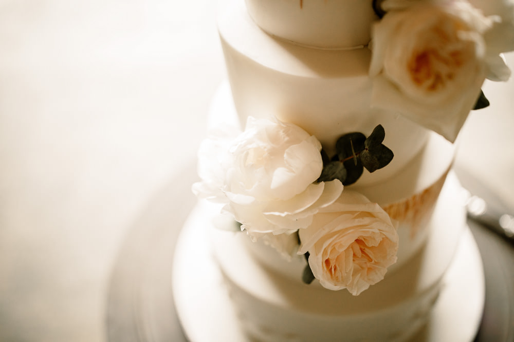 Floral Cake Sugar Flowers Wharfedale Grange Wedding Hayley Baxter Photography