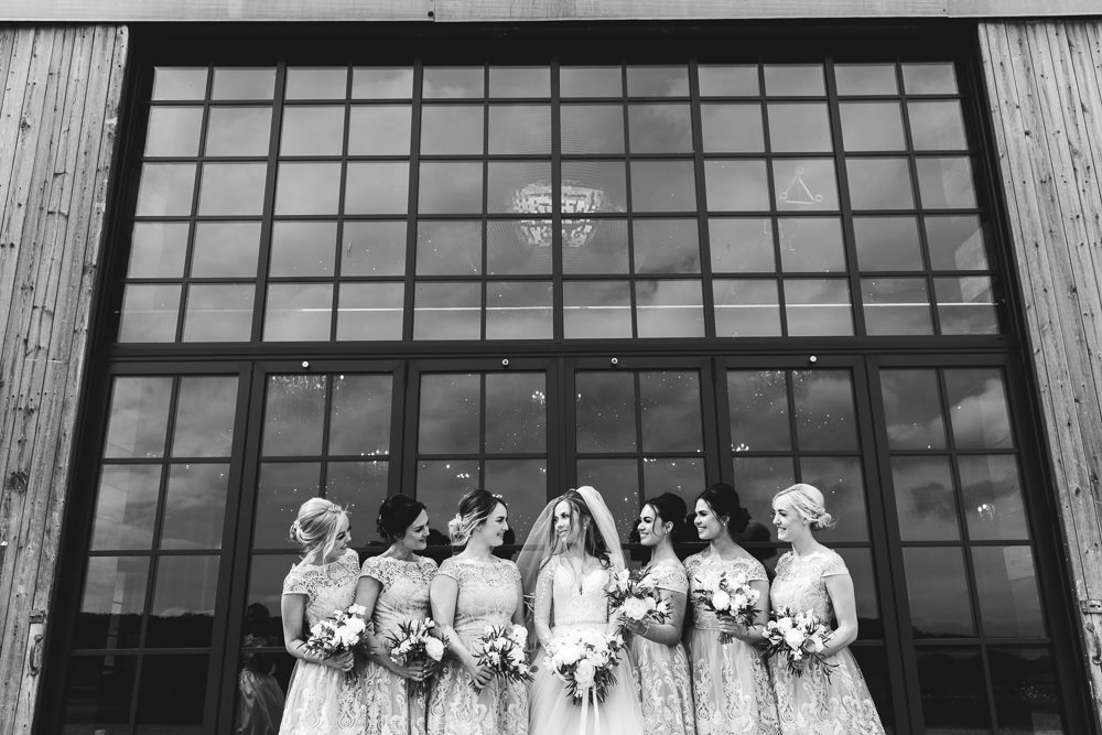 Bridesmaids Bridesmaid Dress Dresses Lace Wharfedale Grange Wedding Hayley Baxter Photography