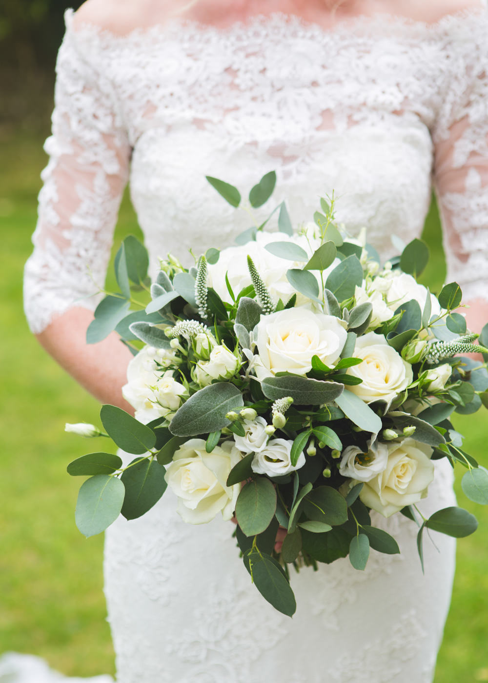 Bouquet Flowers Bride Bridal Greenery Foliage Ivory Rose Airbnb Wedding Pickavance Weddings