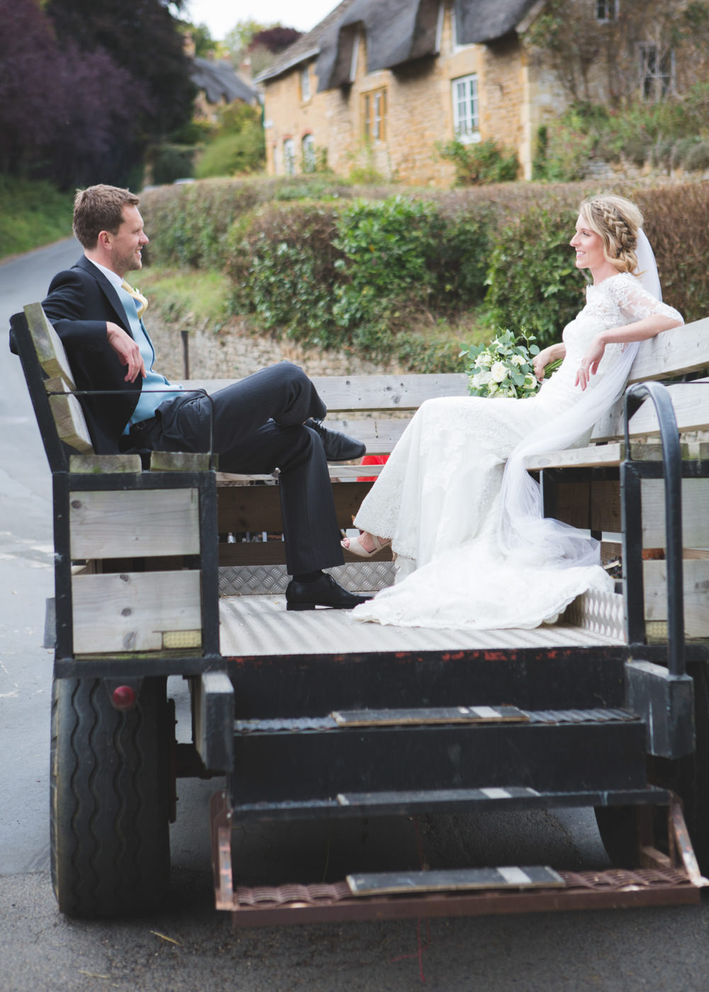 Tractor Trailer Transport Airbnb Wedding Pickavance Weddings