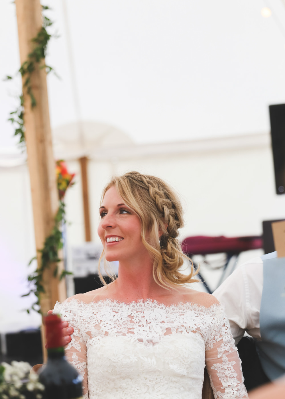 Bride Bridal Hair Style Up Do Plait Braid Make Up Airbnb Wedding Pickavance Weddings