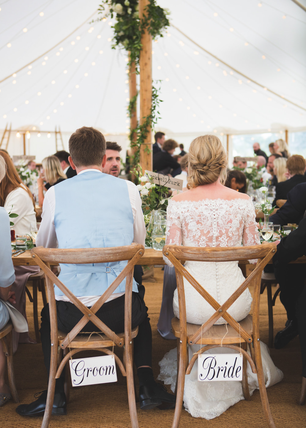 Chairs Bride Groom Signs Airbnb Wedding Pickavance Weddings