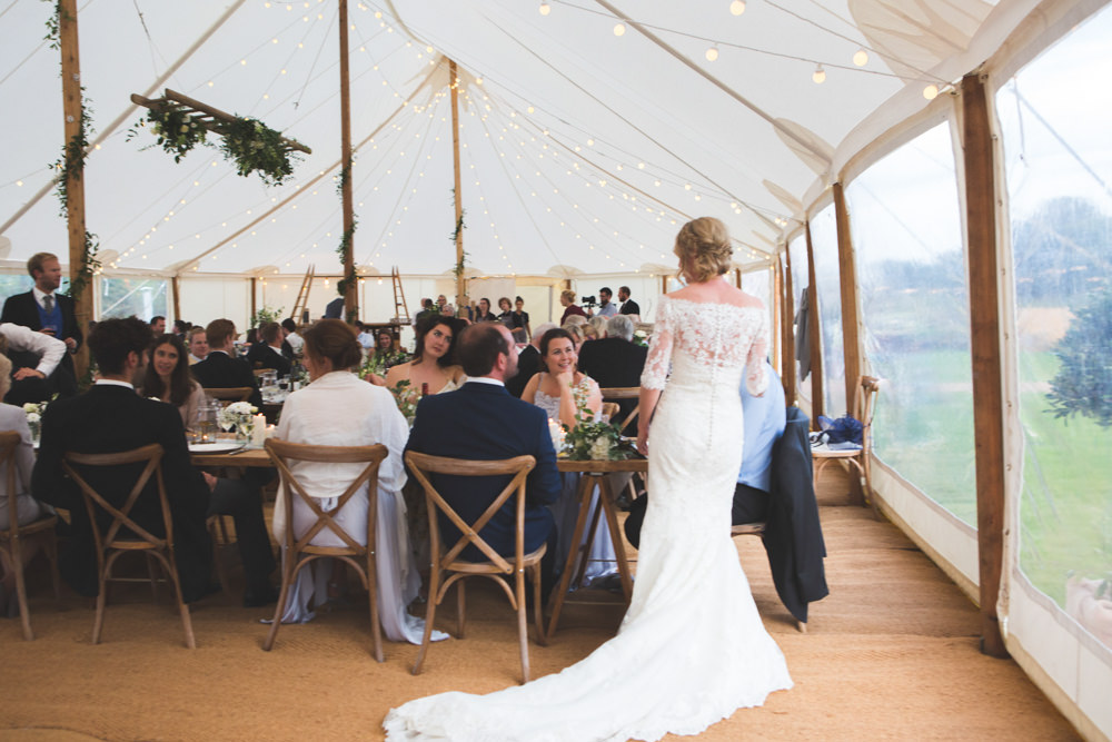 Bride Bridal Dress Gown Lace Sleeves Bardot Off Shoulder Pronovias Fit Flare Veil Airbnb Wedding Pickavance Weddings